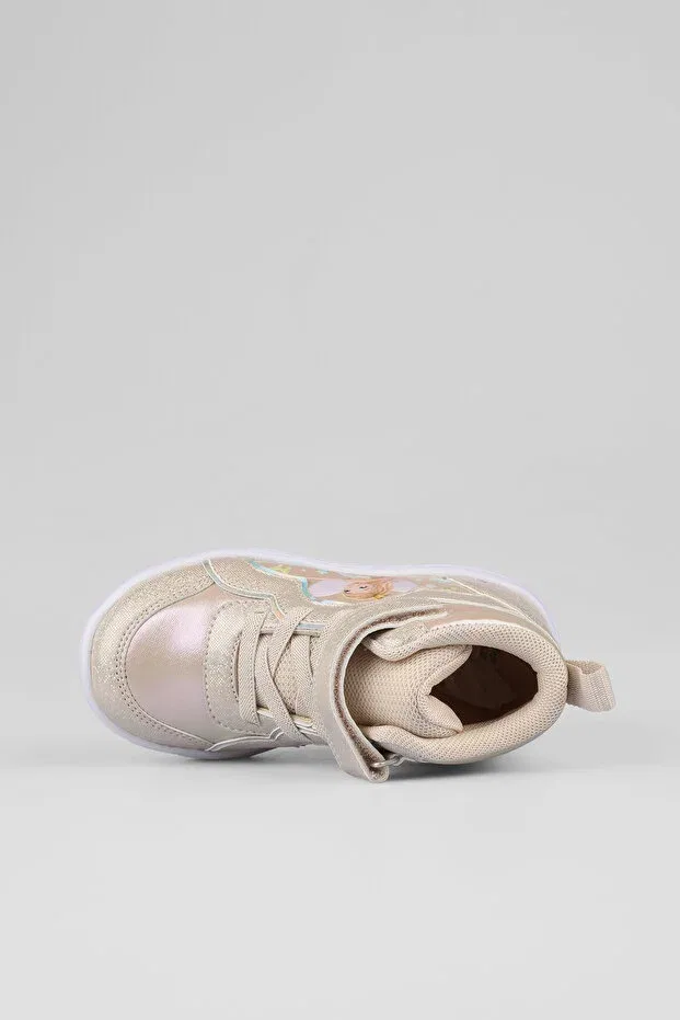 Детские ботинки для девочек с подсветкой Vicco, Beige — фото 4