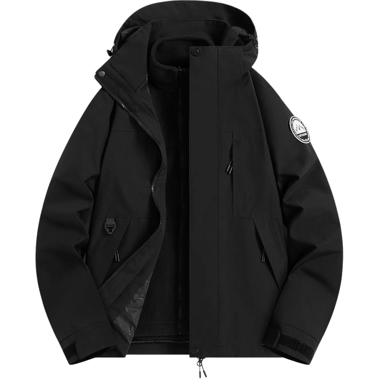 Детская ветровка с капюшоном, модель Unisex Hooded Detachable, JEEP SPIRIT, Hermes Orange — фото 3
