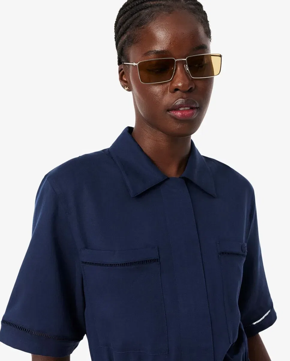 Платье-рубашка Lacoste Azul Marino — фото 3