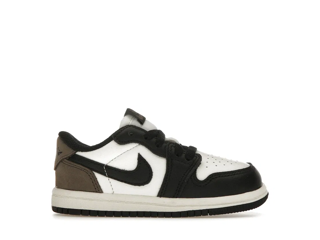 Детские кроссовки Lifestyle с низким профилем Jordan 1 Retro Low OG Mocha, White/Black-Dark Mocha