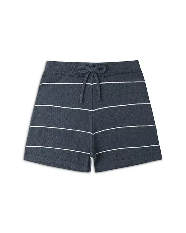 Детские шорты для мальчиков с принтом Chandler Striped Knit Rylee + Cru, темно-синий