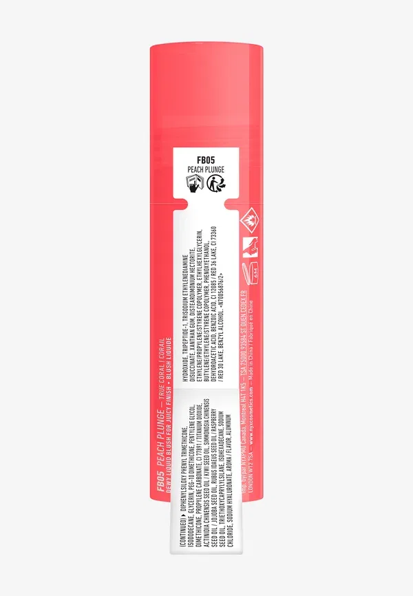 Румяна жидкие Fat cheeks blush Nyx Professional Makeup, Peach Plunge, 8 мл, цвет peach plunge — фото 4