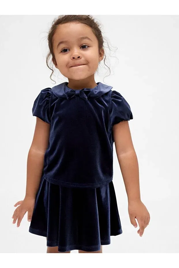 Детская юбка для девочек из вельвета Gap, Navy Blue-000
