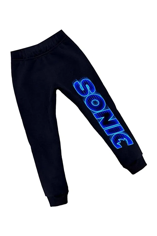 Детский спортивный костюм для девочек с принтом Sonic Sedirli, Black — фото 2