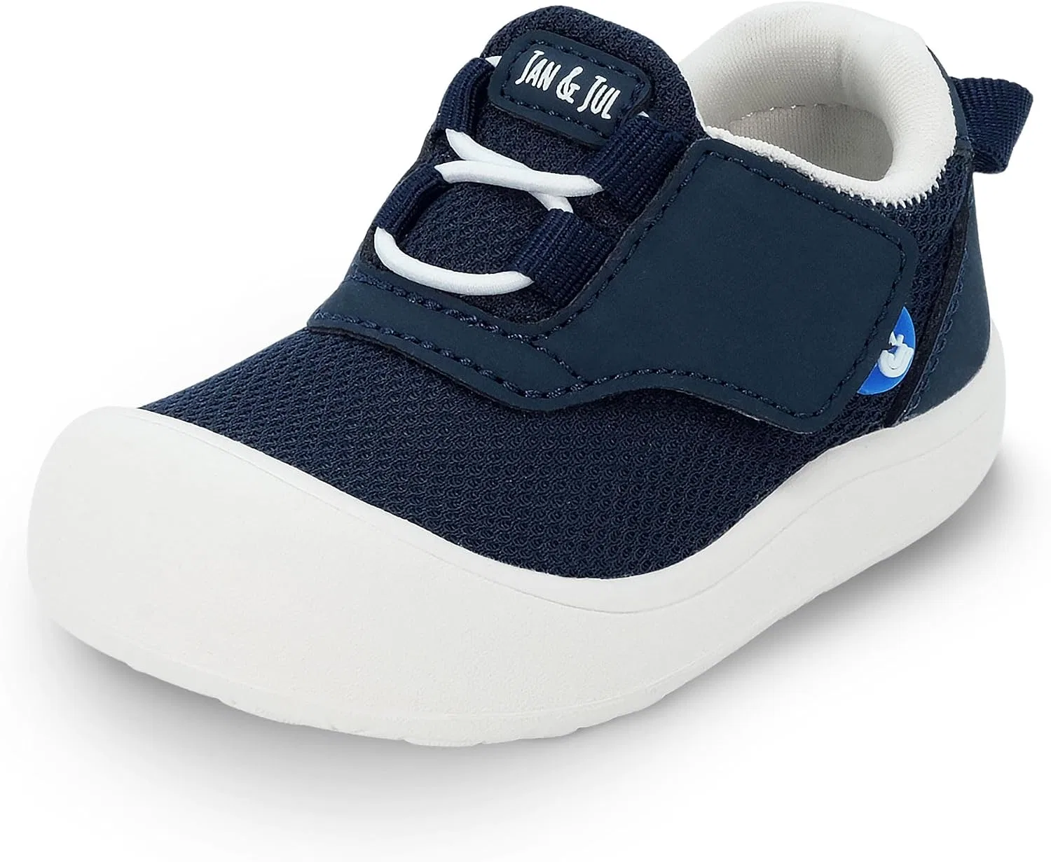 Детские кроссовки для мальчиков с широким носком JAN & JUL, Dark Navy