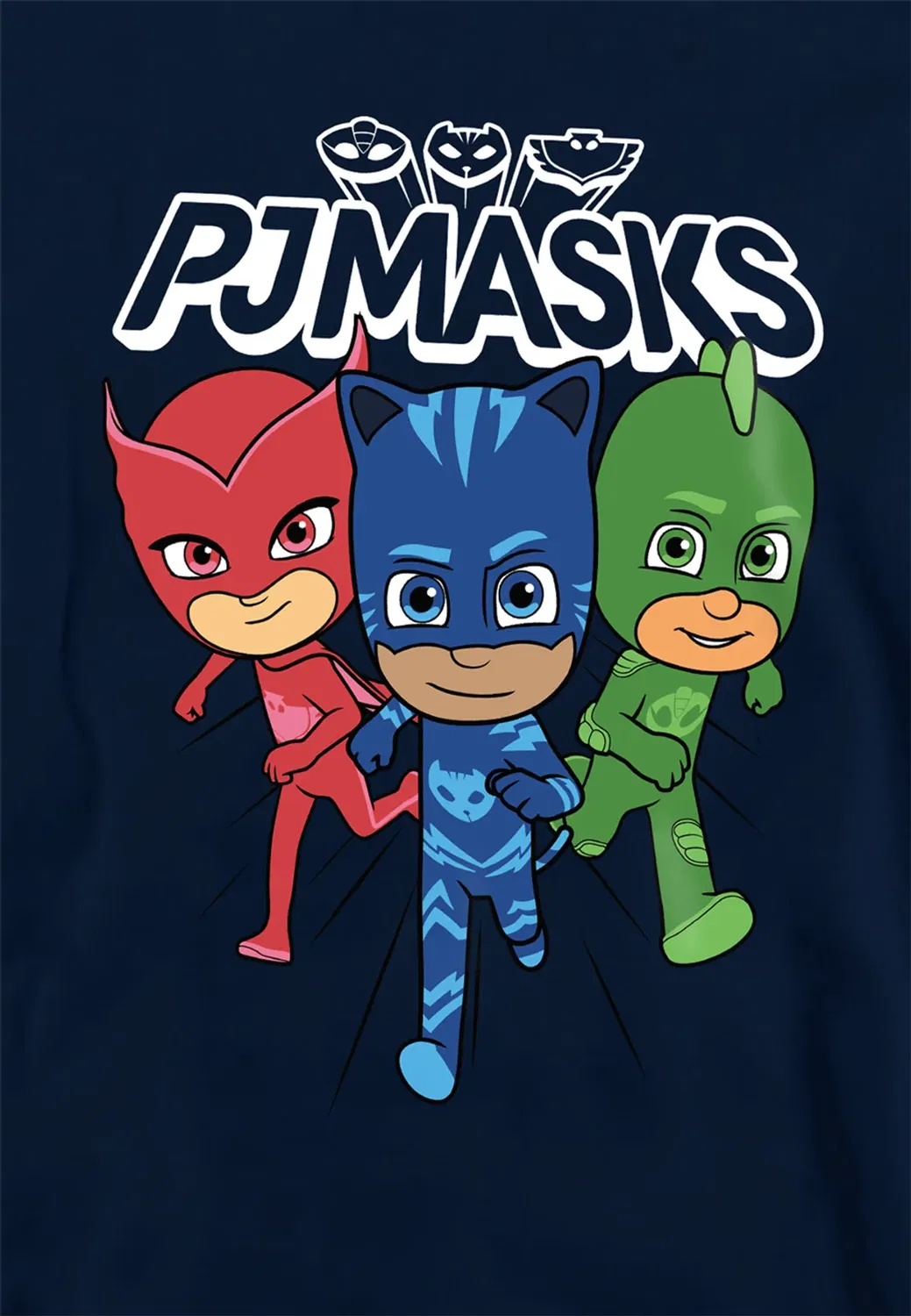 Детский пуловер-худи Pj Masks Heroes Trio Hasbro, Navy — фото 2