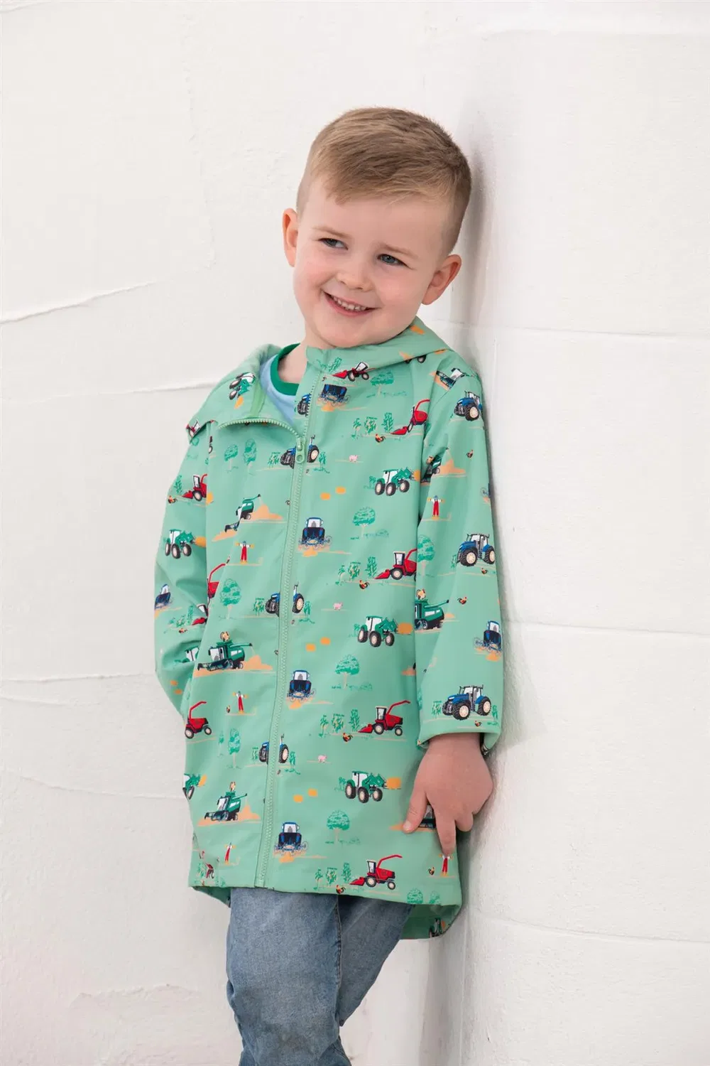 Детская водонепроницаемая куртка Ethan Lighthouse Clothing, Mint — фото 4