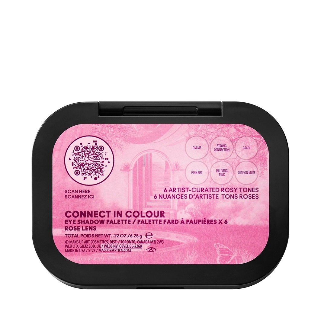 Тени для век connect in eyeshadow palette Mac, rose lens, вес 6.25 гр. — фото 3