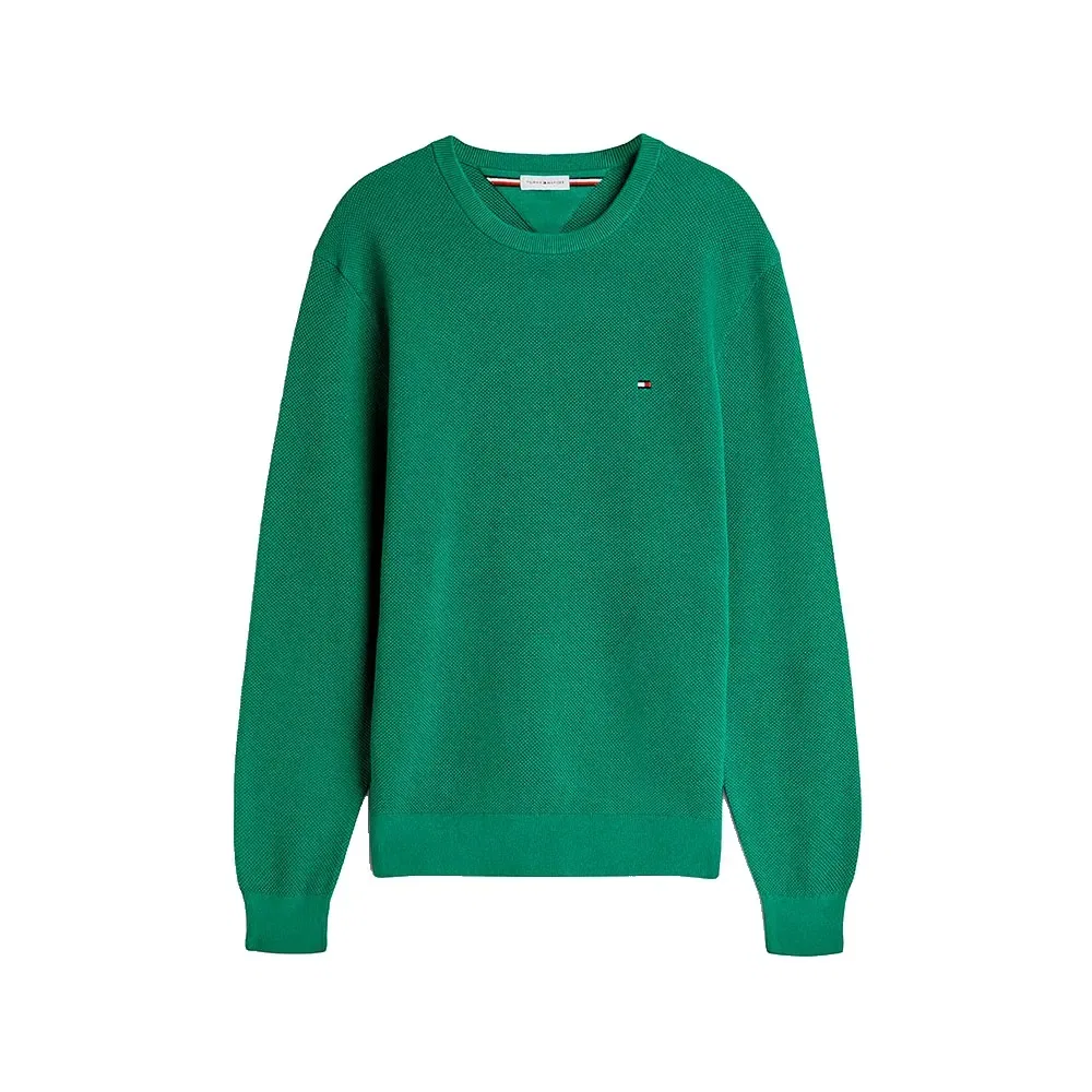 Мужской свитер с фактурным узором Tommy hilfiger, Green — фото 3