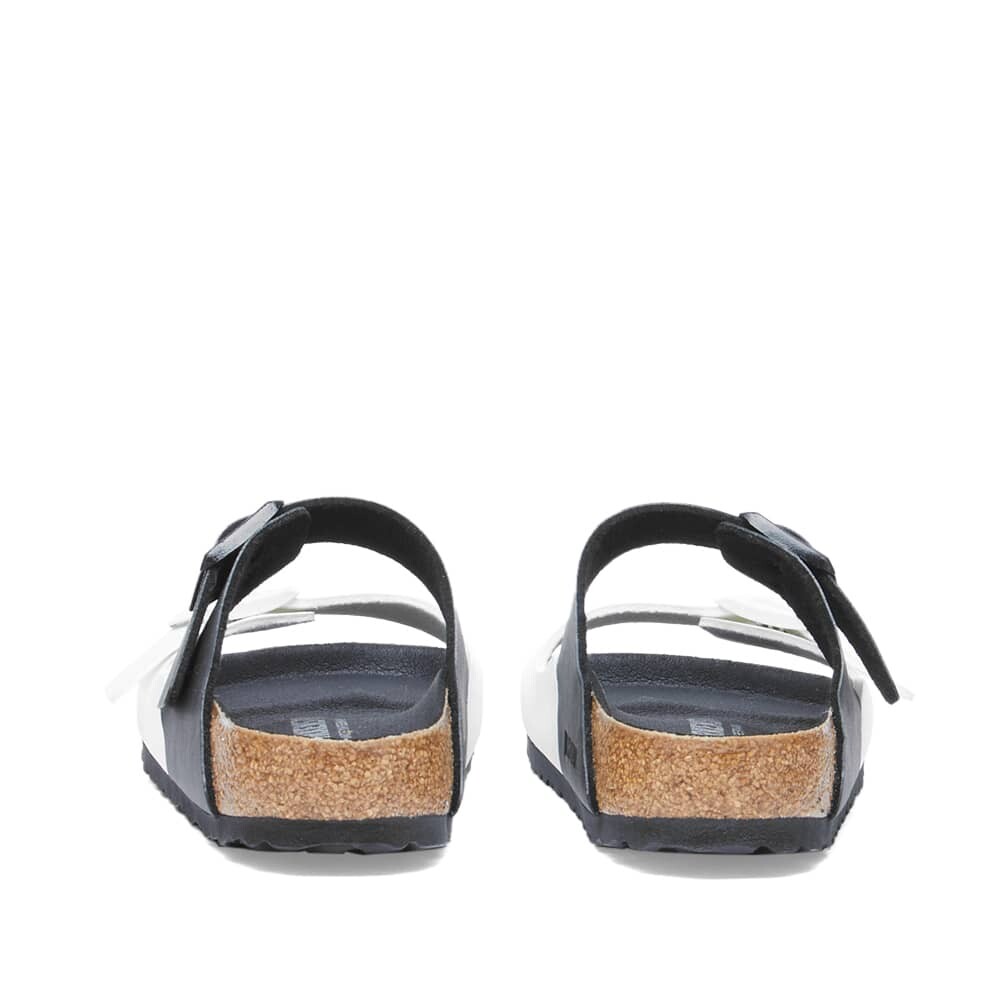 Сандалии Birkenstock Arizona Split Birko-Flor черный/белый — фото 3