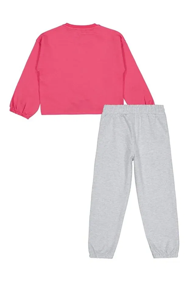 Детский спортивный комплект для девочек с принтом Laciel Civil Girls, Dark Pink — фото 4