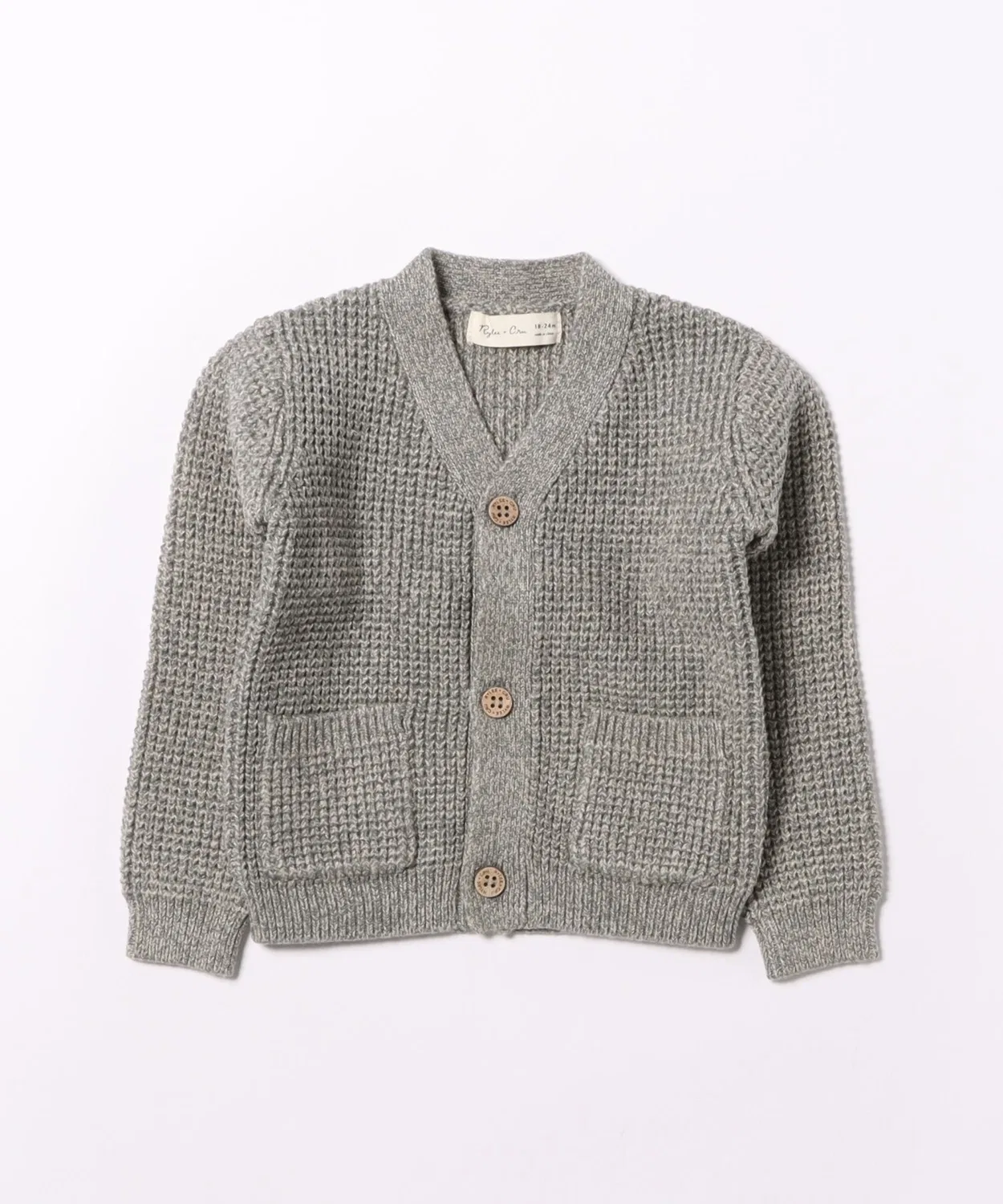 Детский кардиган с пуговицами Waffle Knit Rylee + Cru, Marine