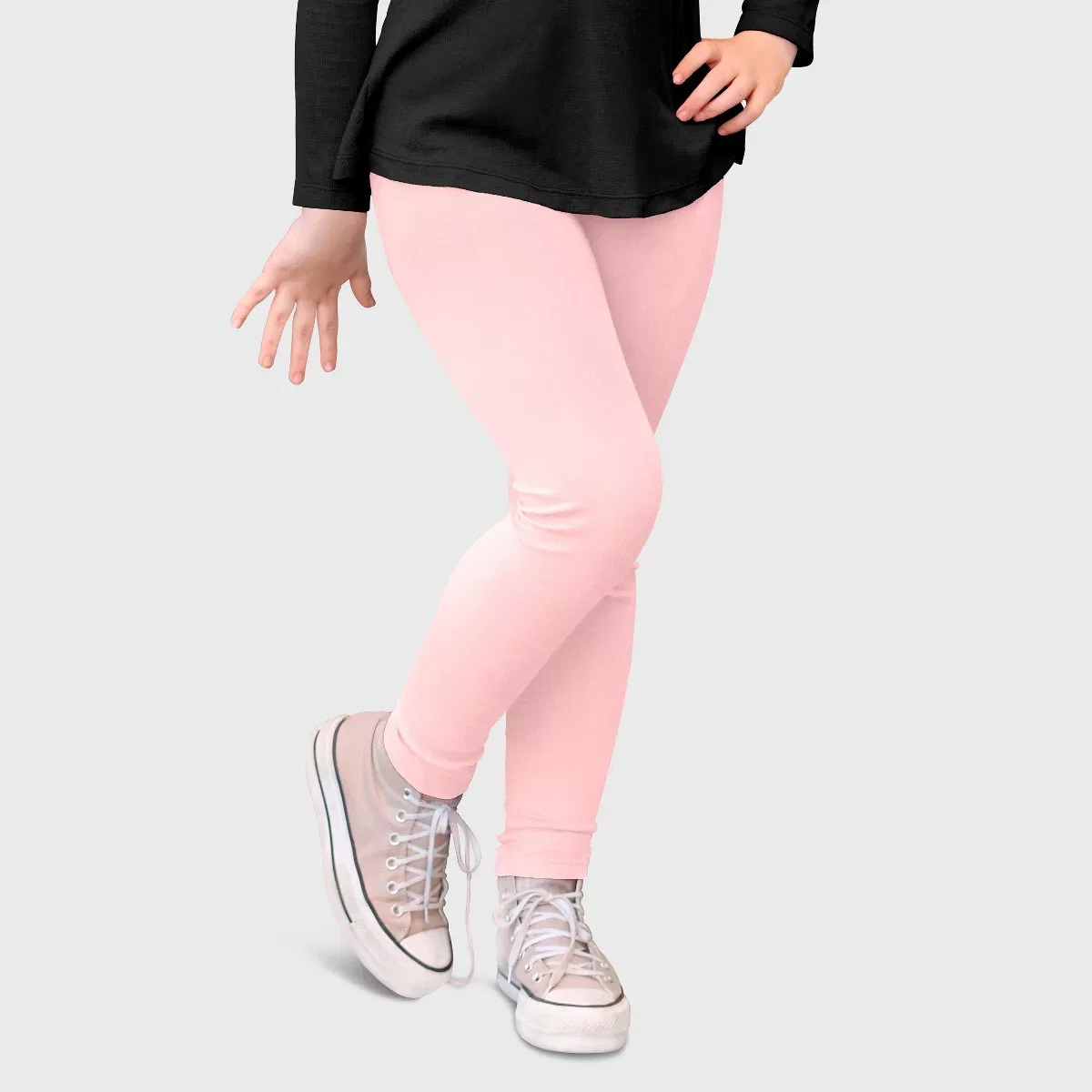 Детские леггинсы для девочек хлопковые City Threads, Pink