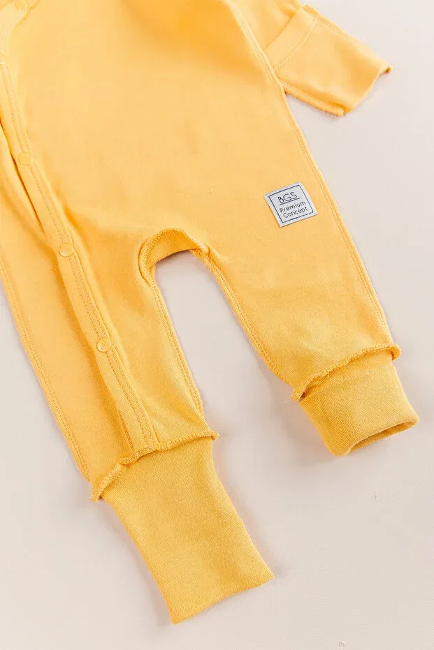 Детский комбинезон для новорожденных хлопковый Young Babymod, Yellow — фото 2