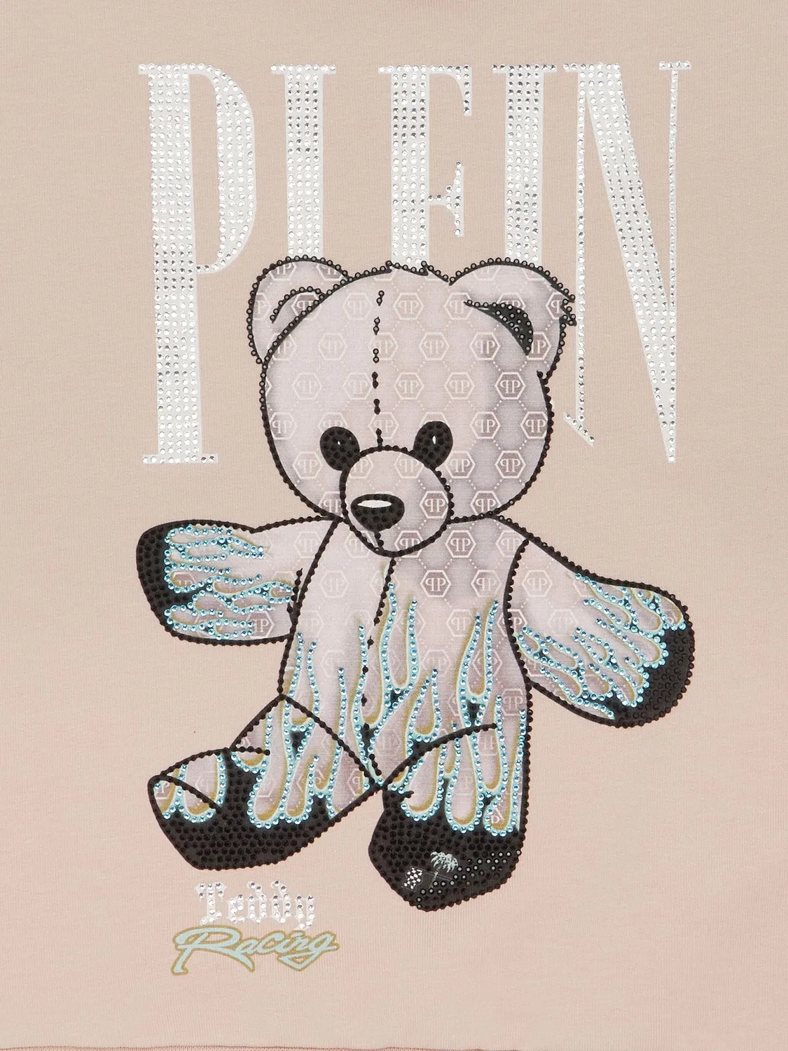 Свитшот с принтом медведя Philipp Plein, розовый — фото 3