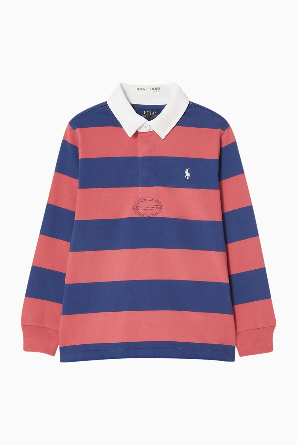 Рубашка поло в полоску с длинным рукавом Polo Ralph Lauren, красный