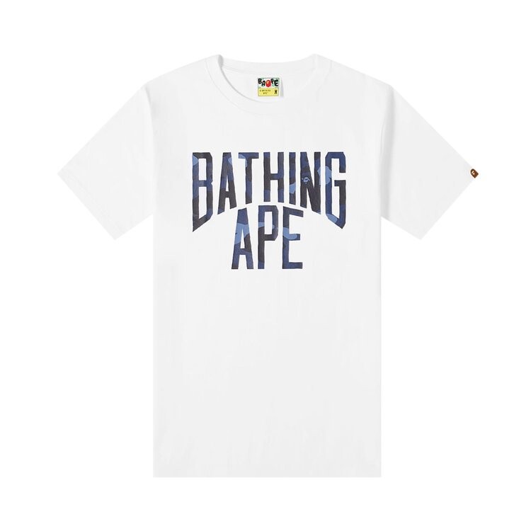 

Футболка BAPE Color Camo A NYC Logo Tee 'White/Navy', белый