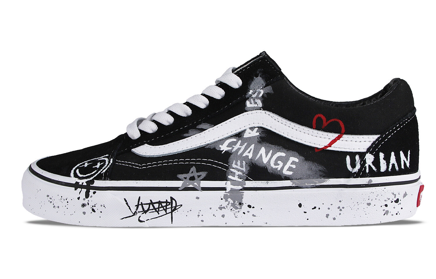Кроссовки Vans Old Skool Skateboarding Shoes Unisex Low-top Black, черный