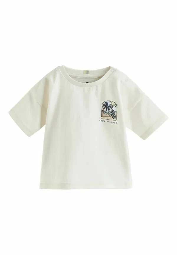 Комплект из топа и шорт с принтом Regular fit Next, серый, белый, пальма — фото 4