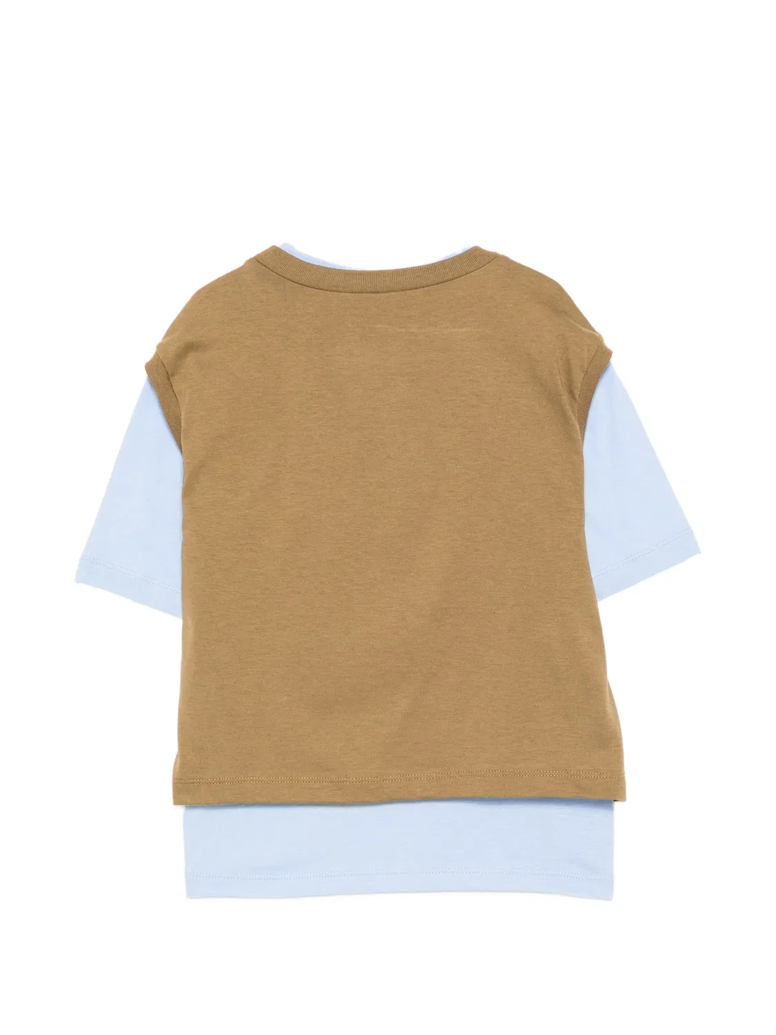 Многослойная футболка с длинными рукавами Marni Kids, зеленый — фото 2