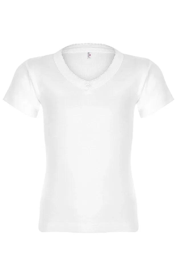 Детское для девочек хлопковое комплект маек Erdem, White