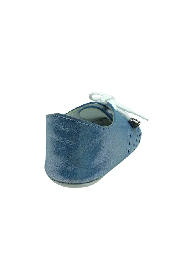 Детские туфли для девочек кожаные Ortaç, Blue — фото 4