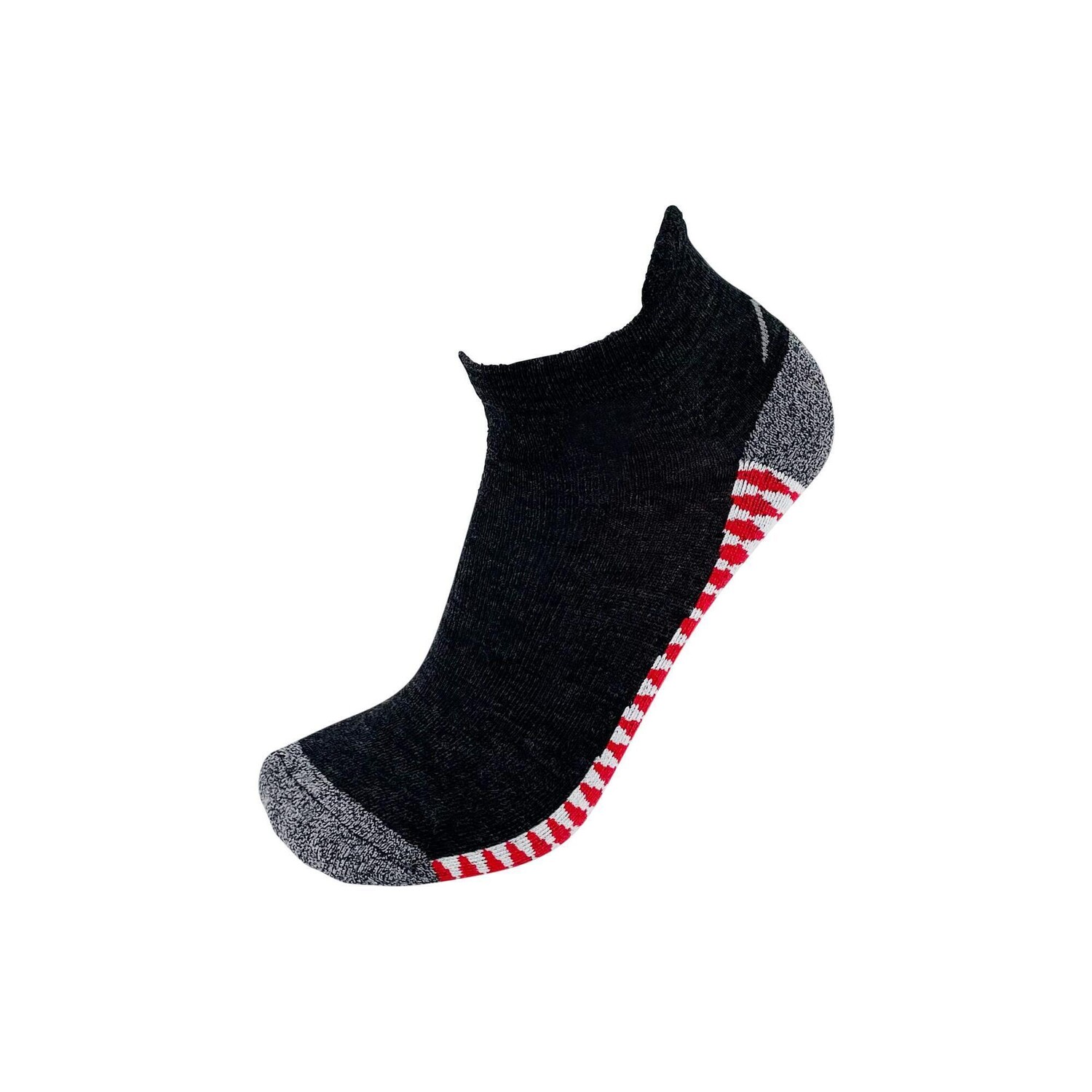 

Носки походные короткие Drassn Vohenstrauss Unisex, темно-серый/красный/белый