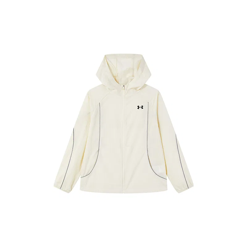 Детская куртка от солнца с капюшоном, Under Armour, Cream White
