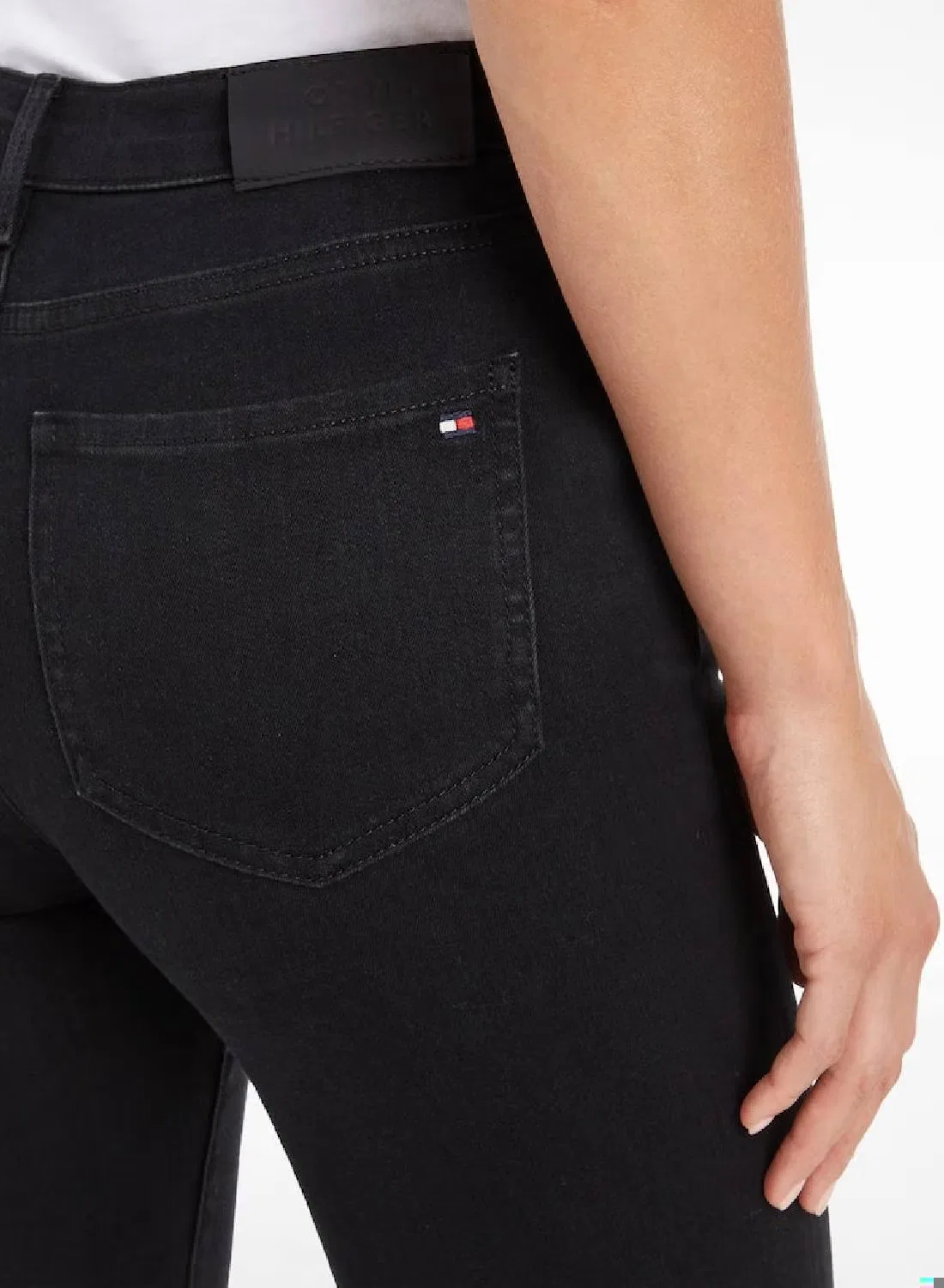 Джинсы супер-скинни с высокой посадкой Flex Harlem Tommy Hilfiger, черный — фото 4