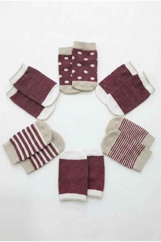 Детские носки для девочек хлопковые комплект 6 пар Cocole Socks, Multicolor — фото 3