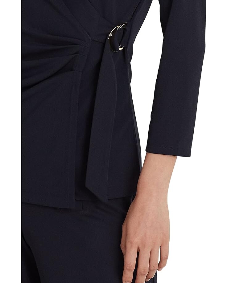 

Топ LAUREN Ralph Lauren Stretch Jersey Top, цвет Lauren Navy