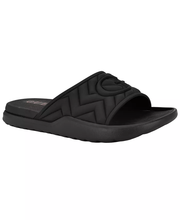 

Мужские модные слайды Moliano Branded Slip On GUESS, черный