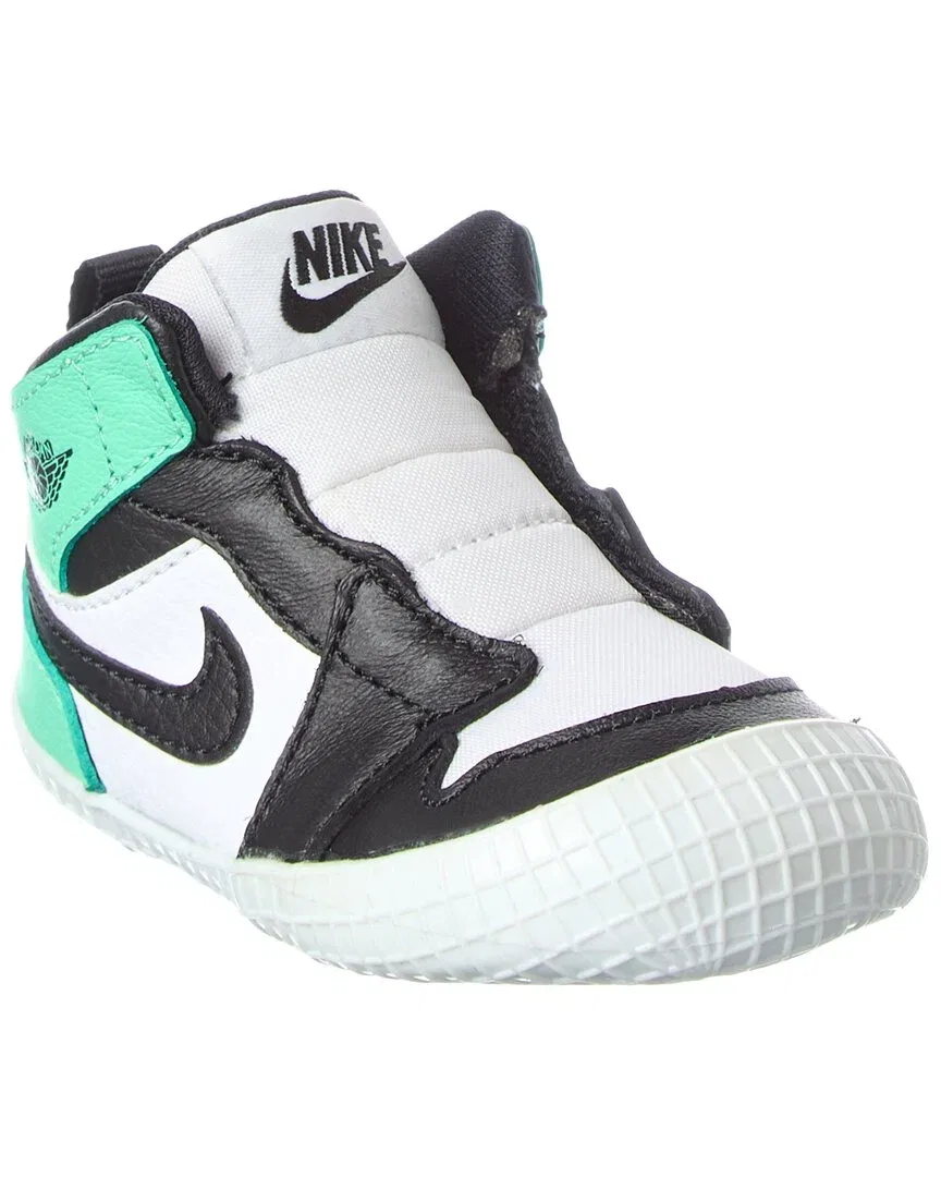 Детские пинетки Nike Joran 1 Crib Leather Bootie на липучке, White