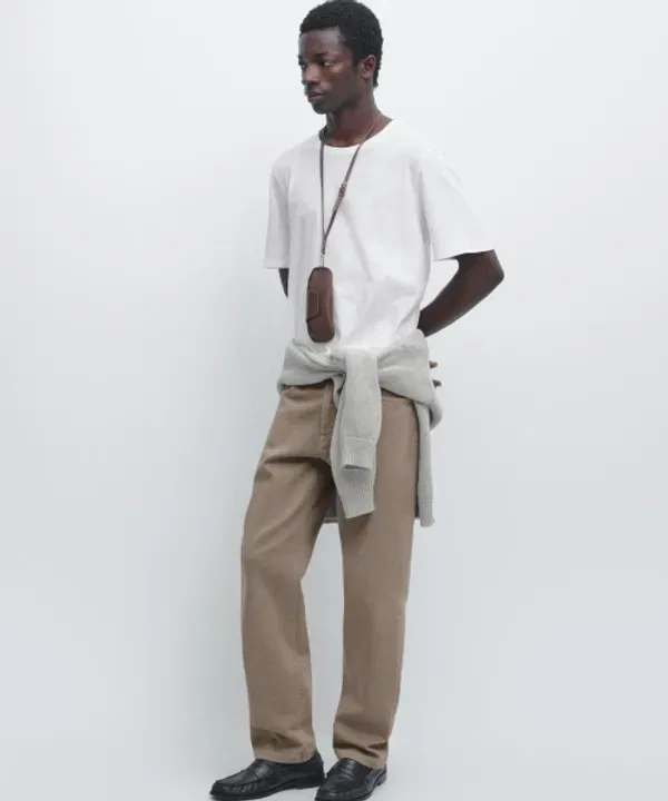Футболка с коротким рукавом из льняной смеси, Massimo Dutti — фото 2