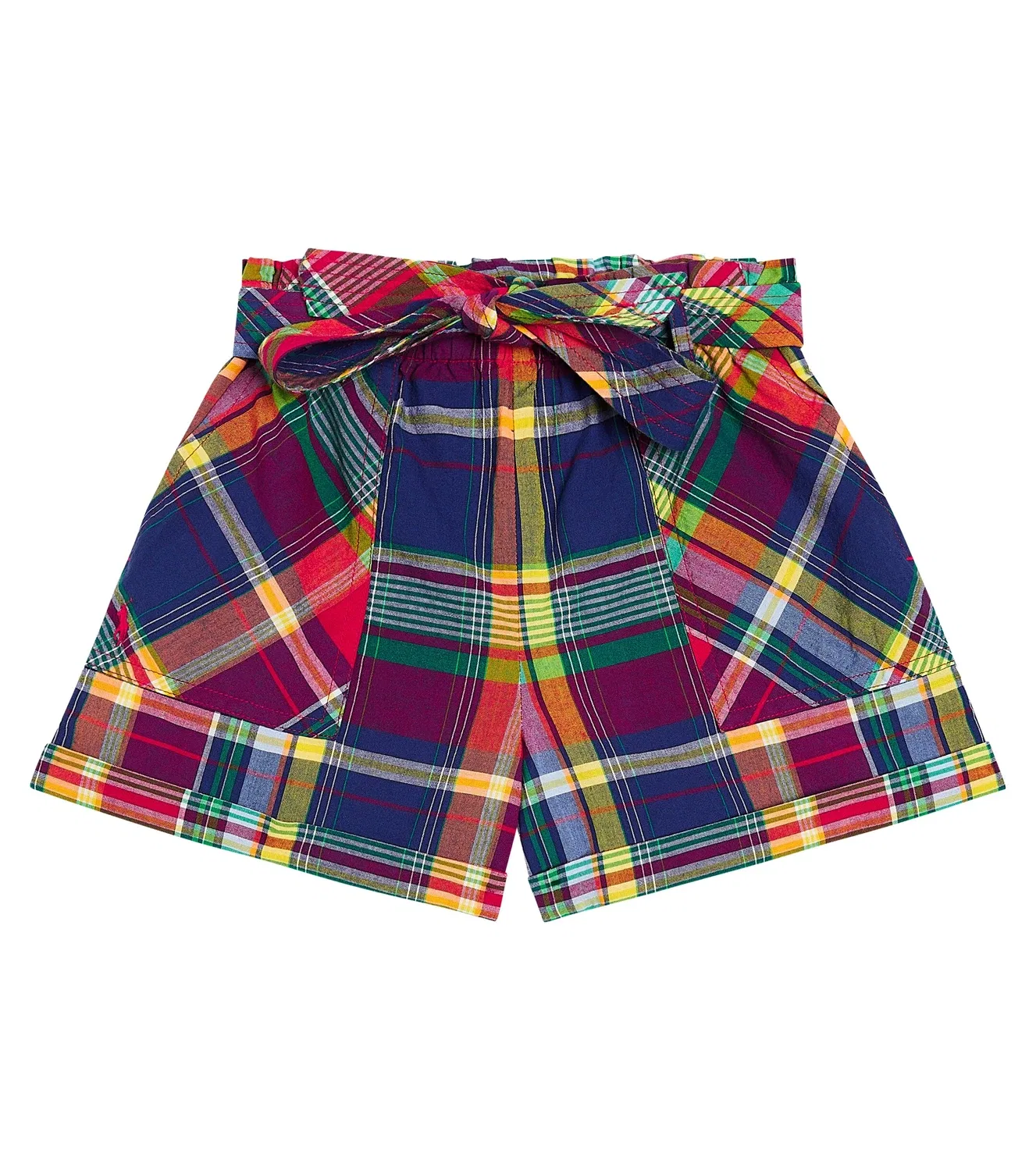 Шорты хлопковые в клетку Polo Ralph Lauren Kids, мультиколор
