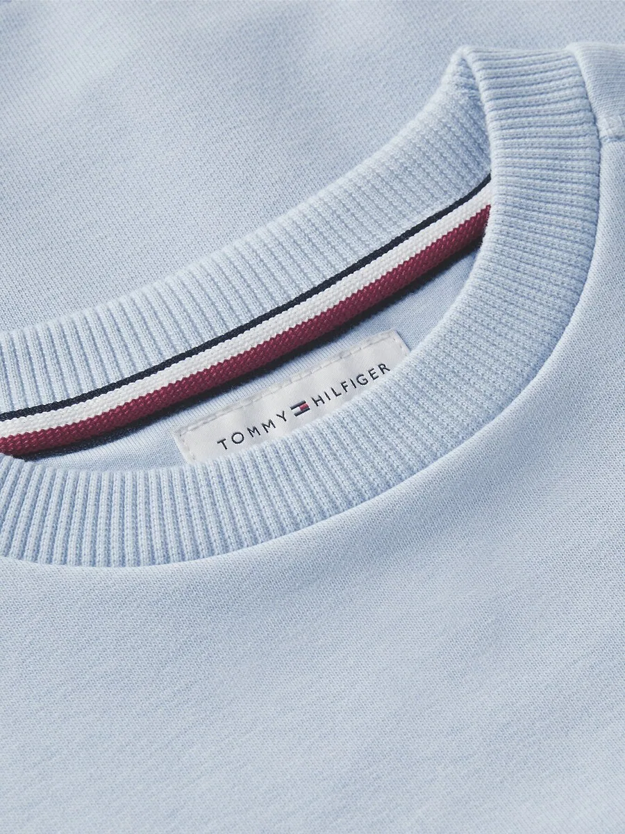 Толстовка TOMMY HILFIGER небесно-голубого цвета — фото 4