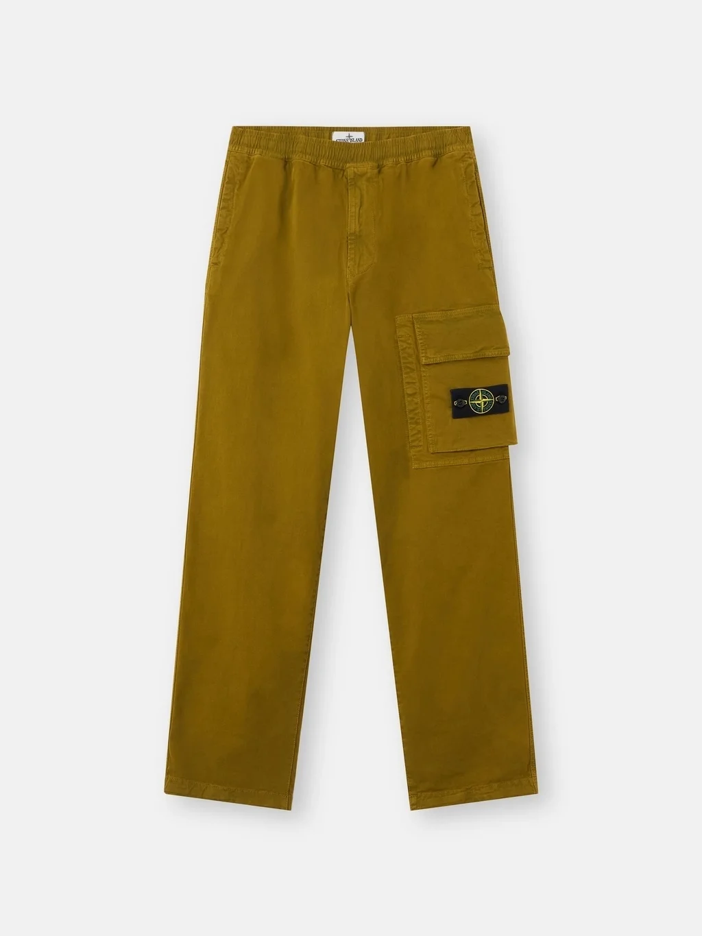 Мужские брюки-джоггеры Stone Island Loose-fit With Drawstring Cuffs, зеленый — фото 2