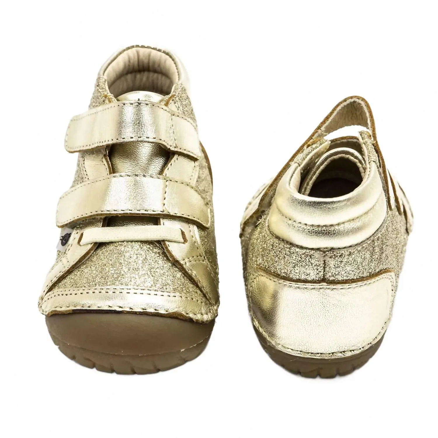 Детские кроссовки для девочек с блестящей отделкой Glamster Pave Old Soles, Gold — фото 4