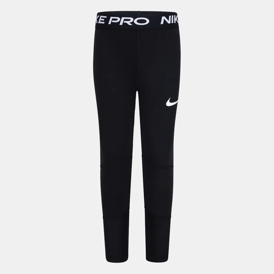 Леггинсы спортивные с длинным рукавом Nike Pro, Черный — фото 3