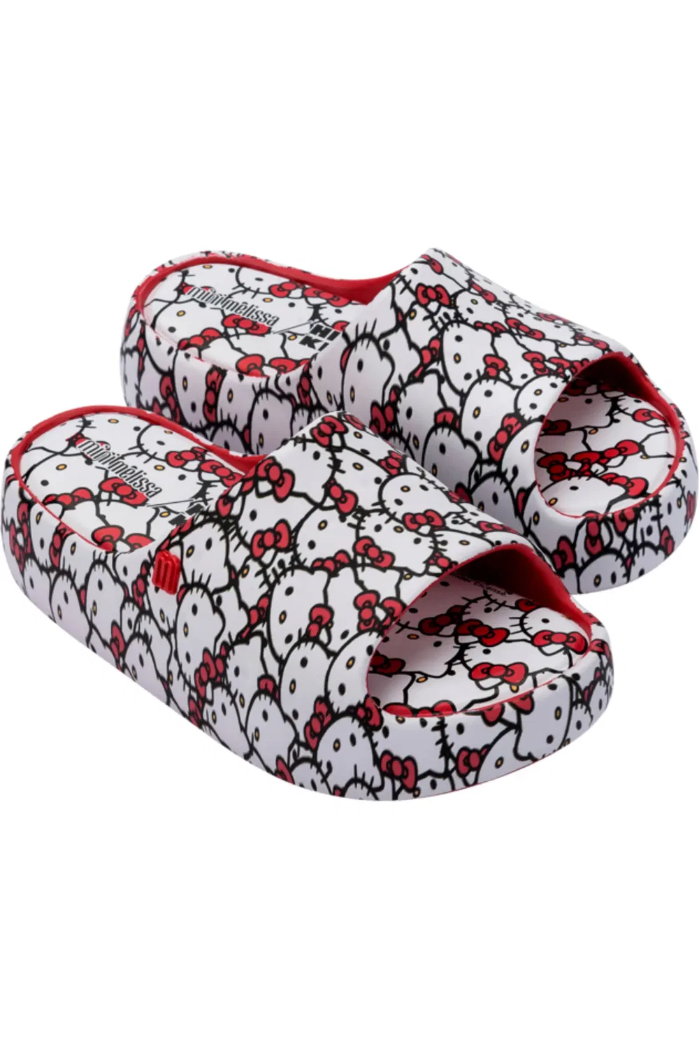 Детские сандалии платформа с Hello Kitty Mini Melissa, красный/белый