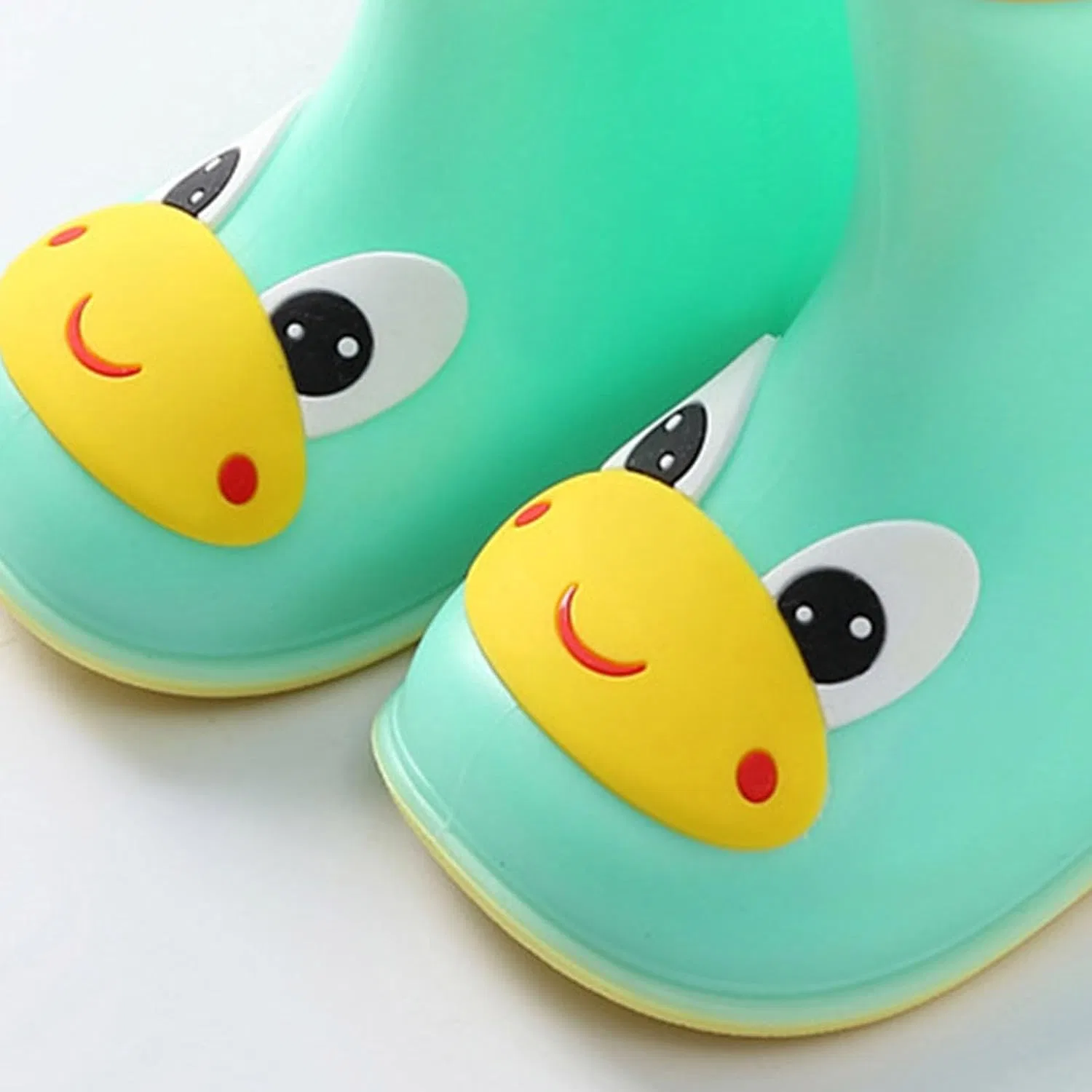 Детские резиновые сапоги с 3D-принтом для мальчиков и девочек, Mint Green — фото 3