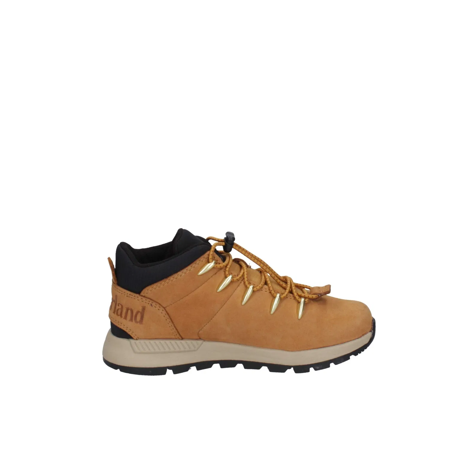 Детские ботинки для мальчиков походные Sprint Trekker Mid Timberland, Black Camel — фото 4