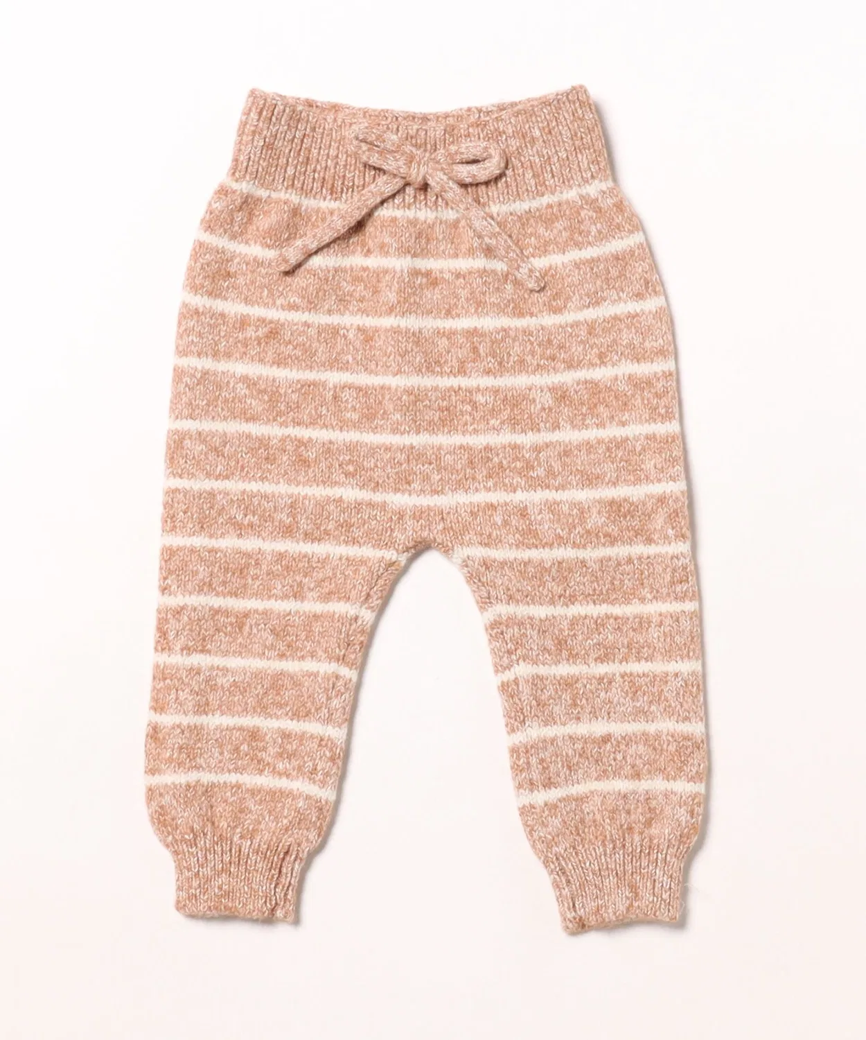 Детские штаны из футера с принтом Cinnamon Stripe Quincy Mae, Brown