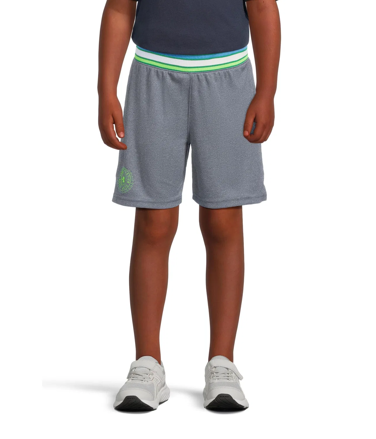 Шорты Court Mesh (для маленьких и больших детей) Under Armour Kids, Downpour Gray