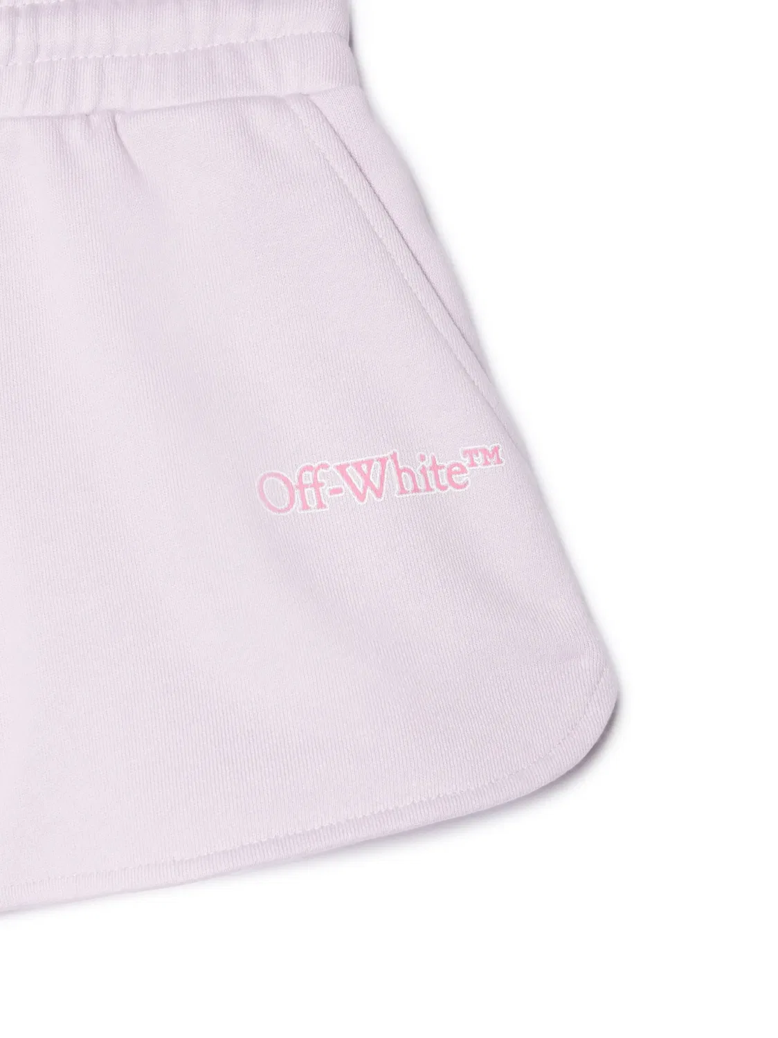 Шорты из хлопка с логотипом OFF-WHITE, фиолетовый — фото 3