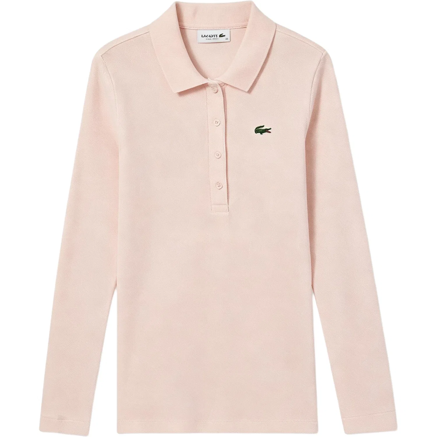 Женское поло с длинным рукавом LACOSTE, Cream Apricot