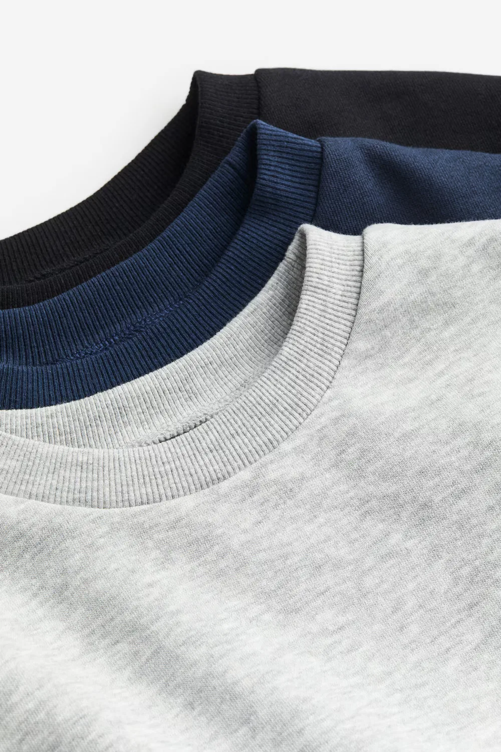 Комплект из 3 толстовок с начесом на внутренней стороне H&M, Graumeliert/Marineblau — фото 2