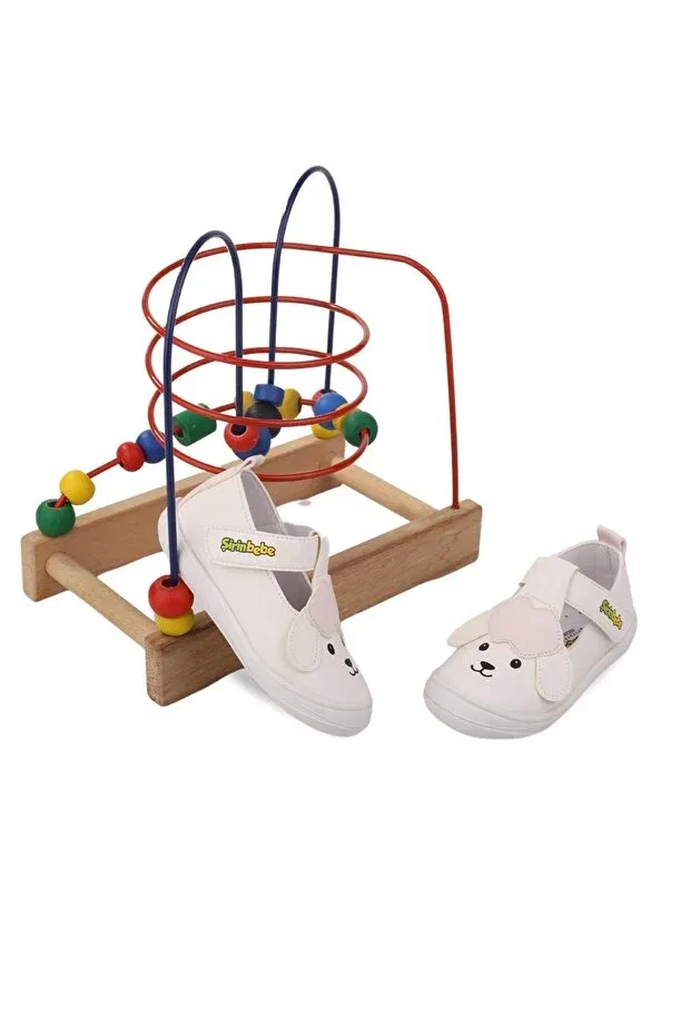 Детские ортопедические туфли с принтом Shoe Basket şrbb 4798 Papuçsepeti, White