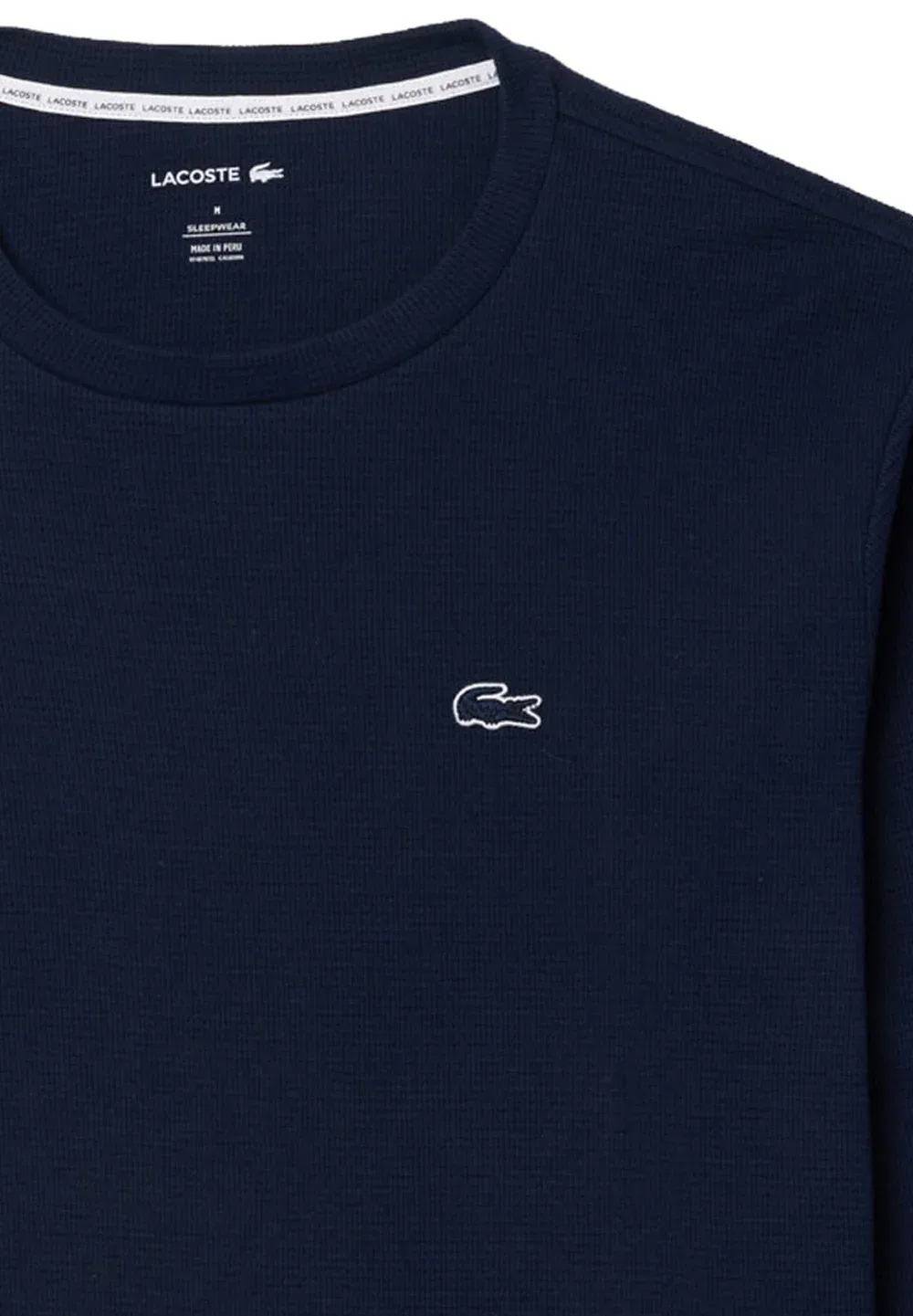 Домашняя одежда в виде футболки - пижамный топ Lacoste, Navy Blue — фото 2