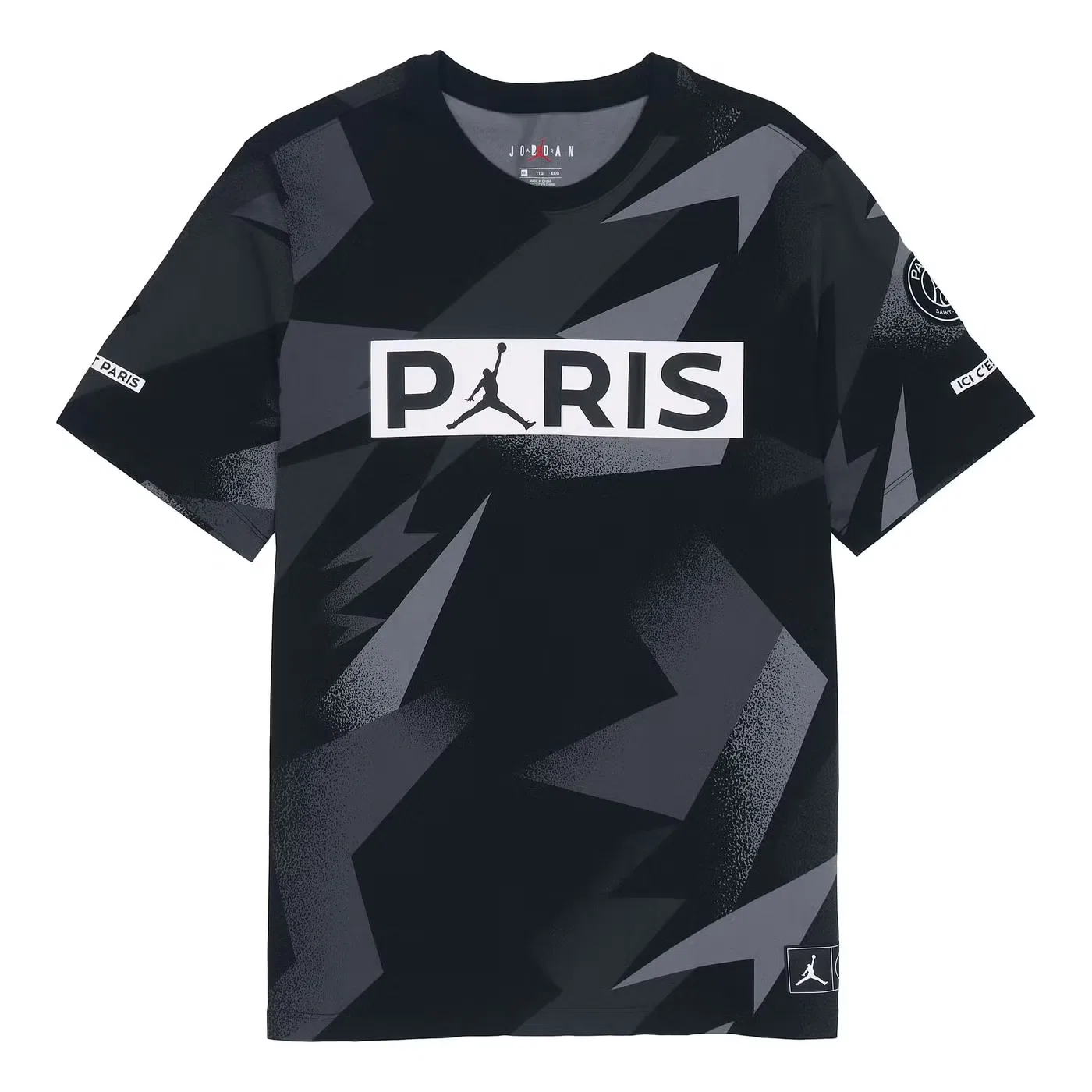 Футболка с принтом Paris Saint-Germain Jordan, черный